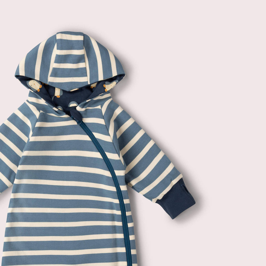Blue Penguins Hooded Snug Suit