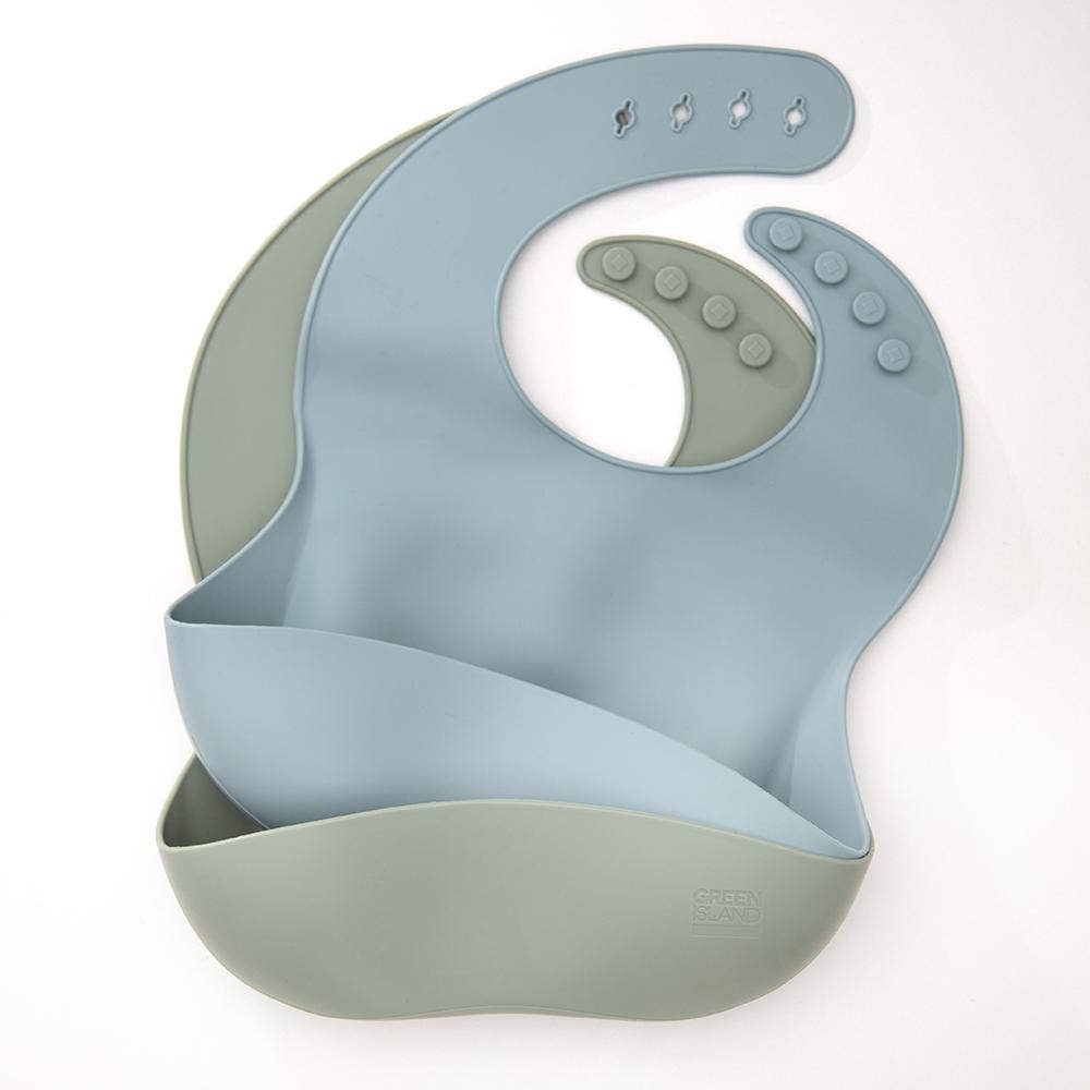 Silicone Baby Bibs Pack of 2