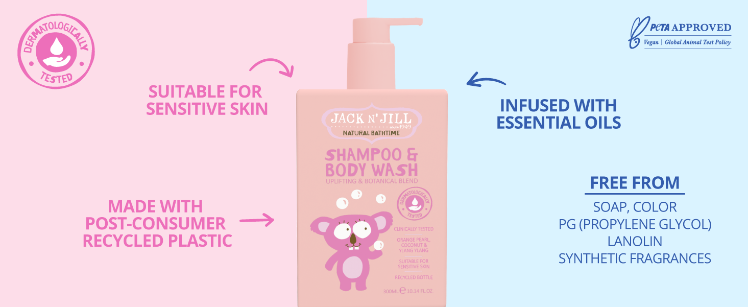 Shampoo & Body Wash - Natural 300mL