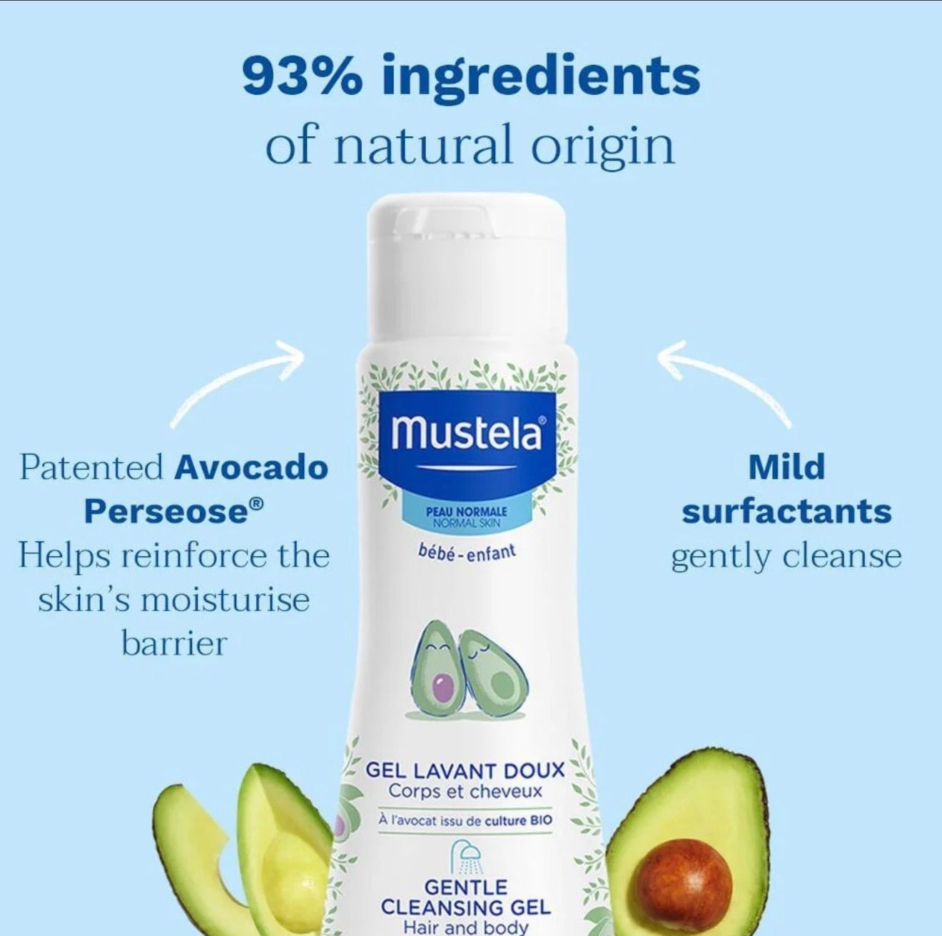 Mustela Gentle Cleansing Hair & Body Gel - 200ml