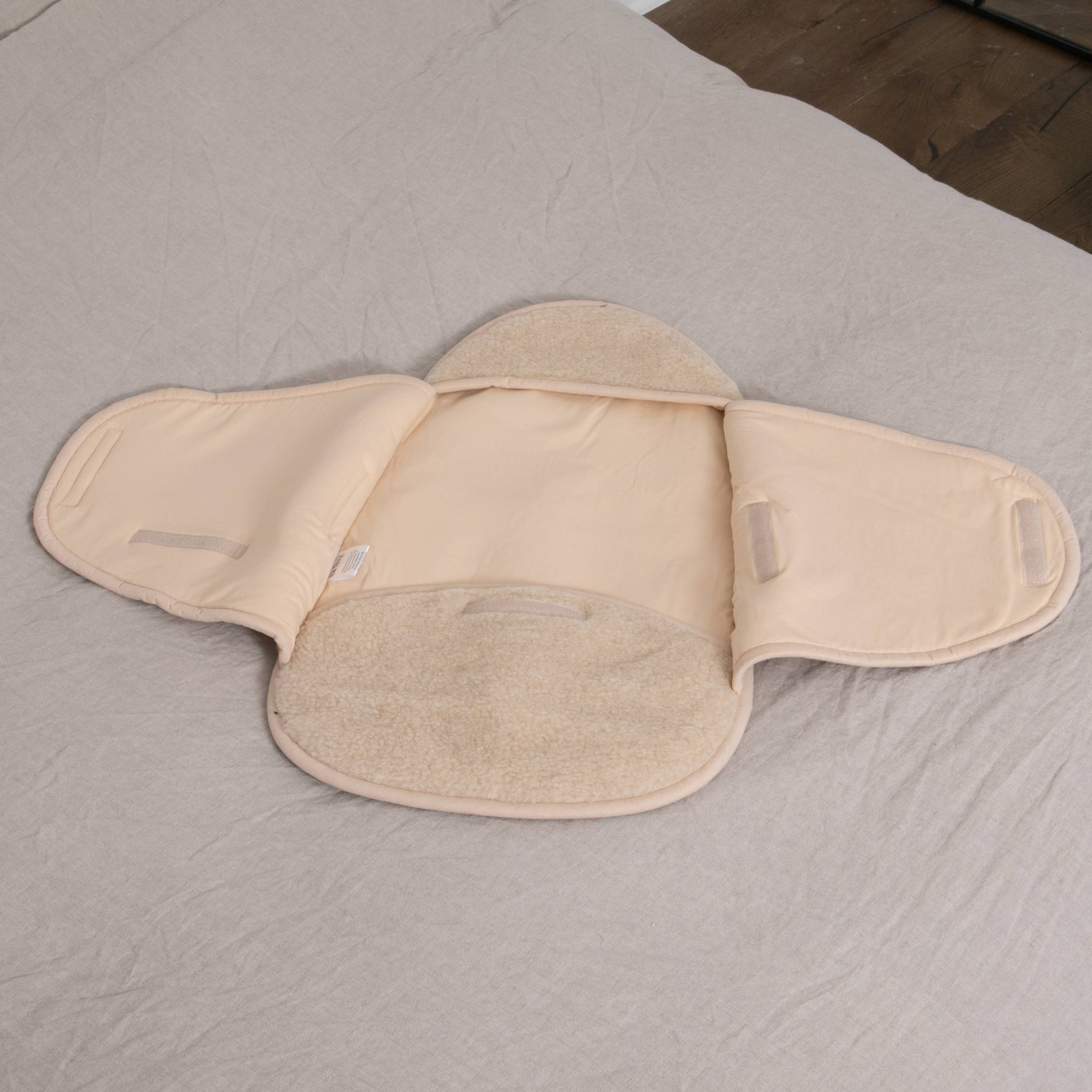 Beige Baby Wool Swaddle Blanket