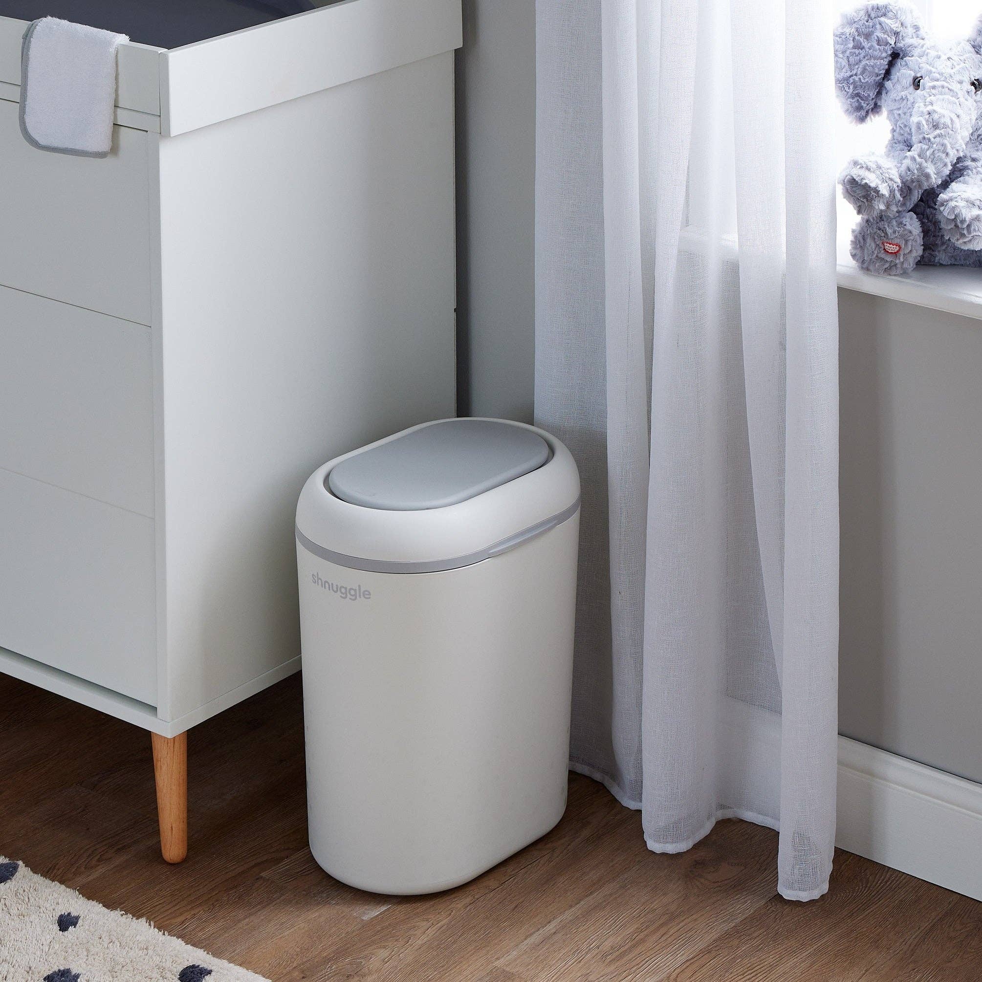 Shnuggle Eco-Touch Nappy Bin, Cassette-Free Nappy Disposal