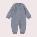 Corn Blue Organic Waffle Playsuit