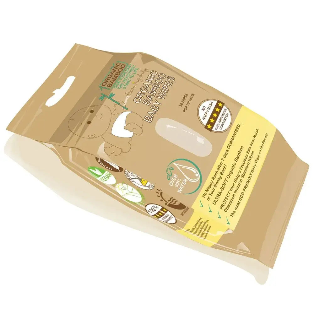 Organic Bamboo Baby Wipes (30 wipes/pack)