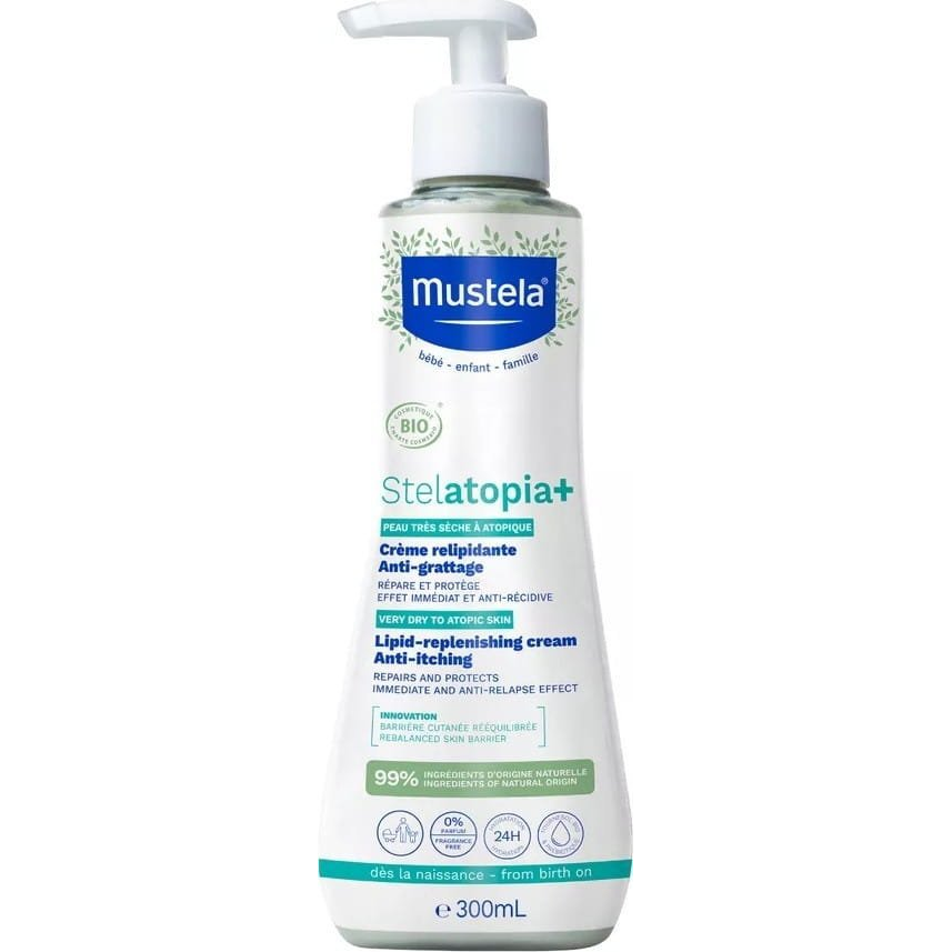 MUSTELA Stelatopia+ Nyugtató és megújító krém BIO 300 ml