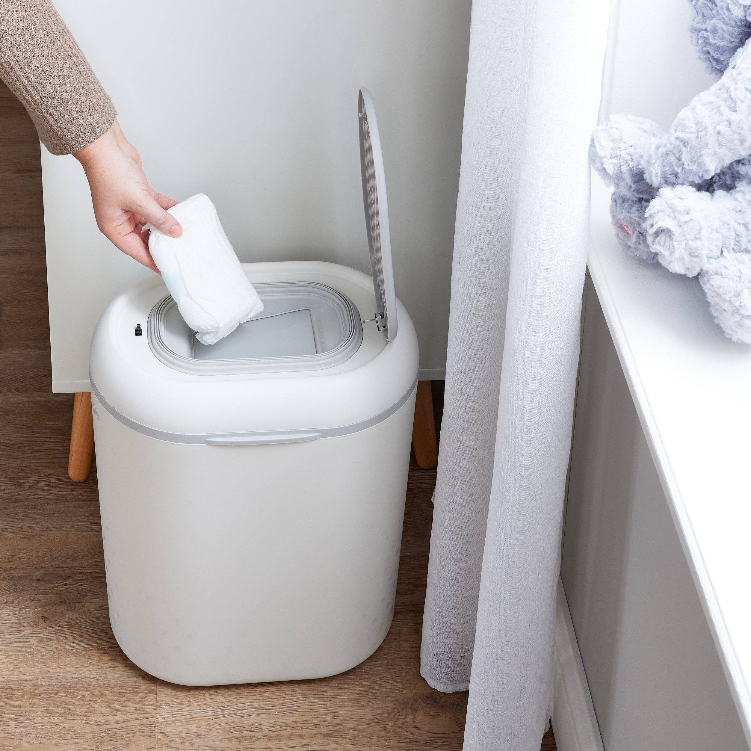 Shnuggle Eco-Touch Nappy Bin, Cassette-Free Nappy Disposal