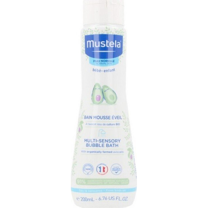 MUSTELA Bublinková pěna do koupele s organicky pěstovaným avokádem 200 ml