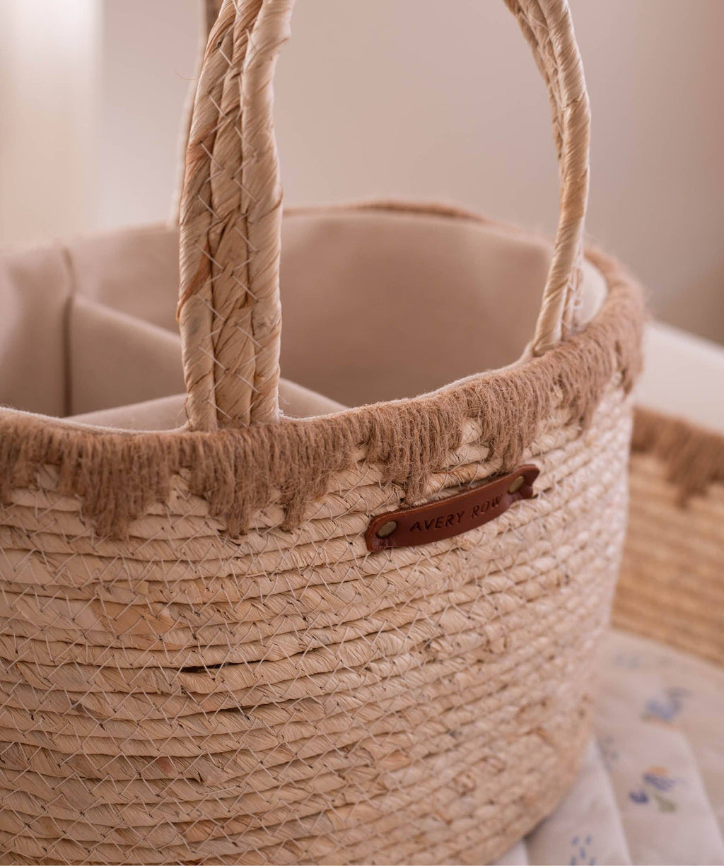 Avery Row Maize Nappy Caddy - Natural