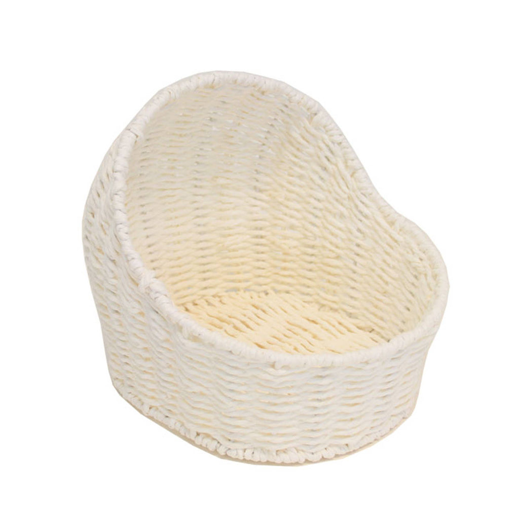5 x White Bassinet Baskets - New baby gift hampers, storage