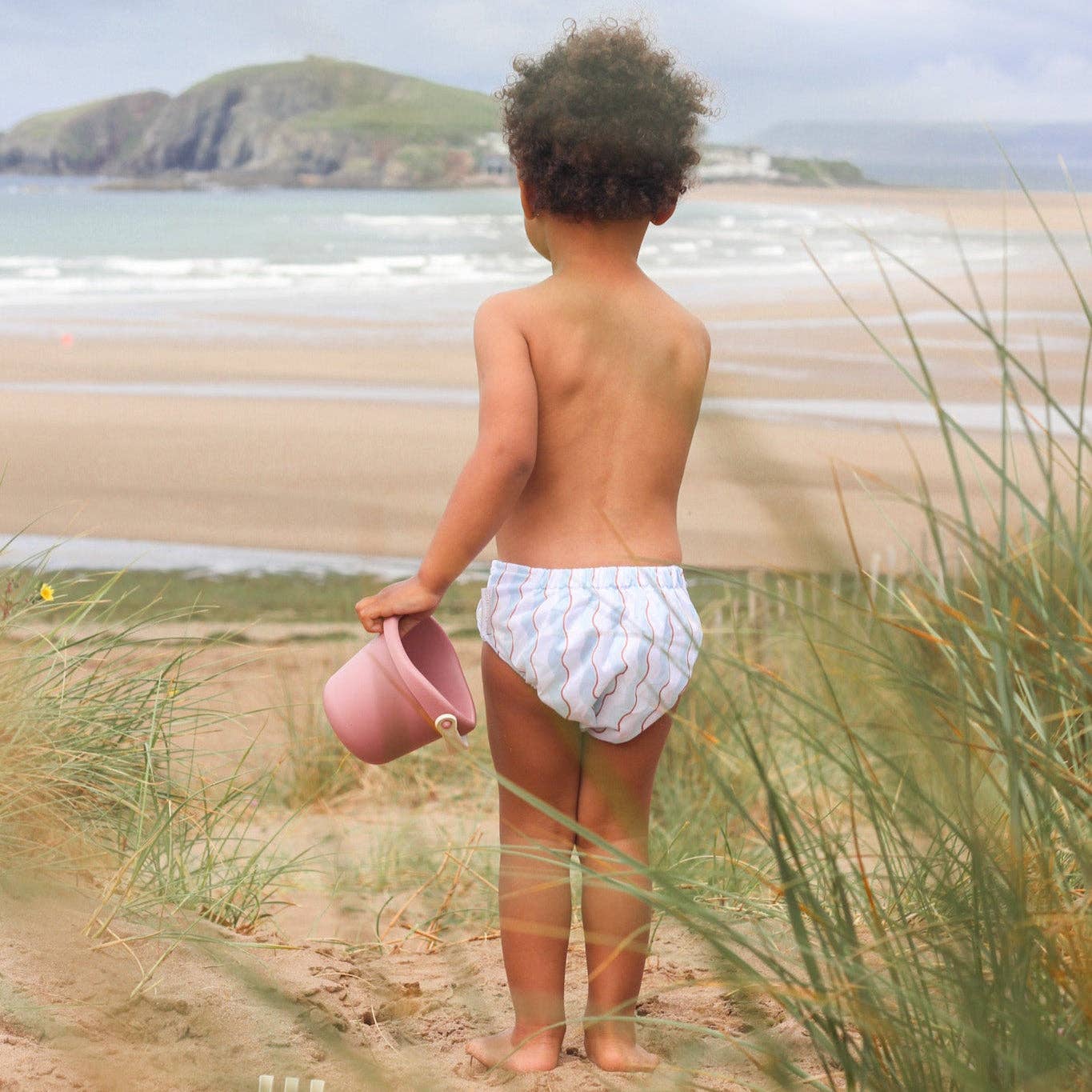 Modern Cloth Nappies One Size Baby to Toddler Reusable Swim Nappies - Wiggle Waves