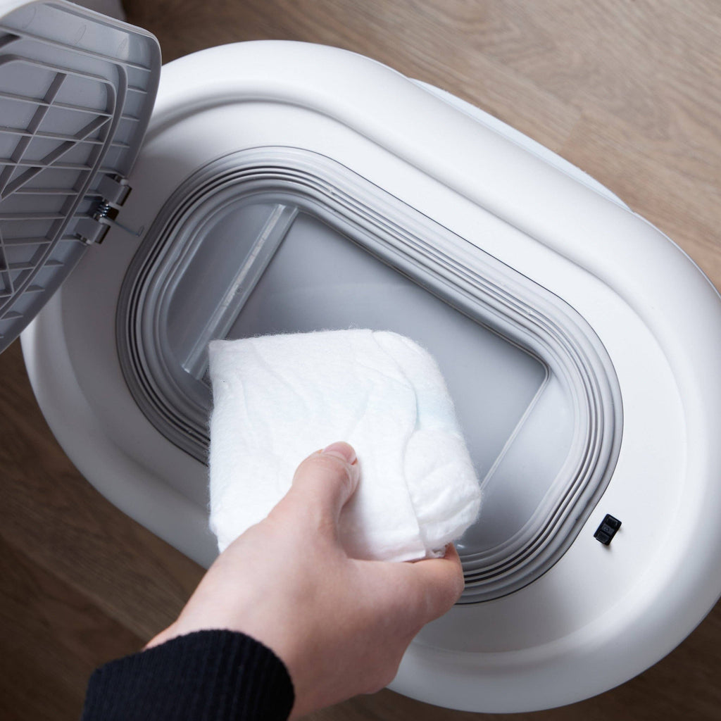 Shnuggle Eco-Touch Nappy Bin, Cassette-Free Nappy Disposal