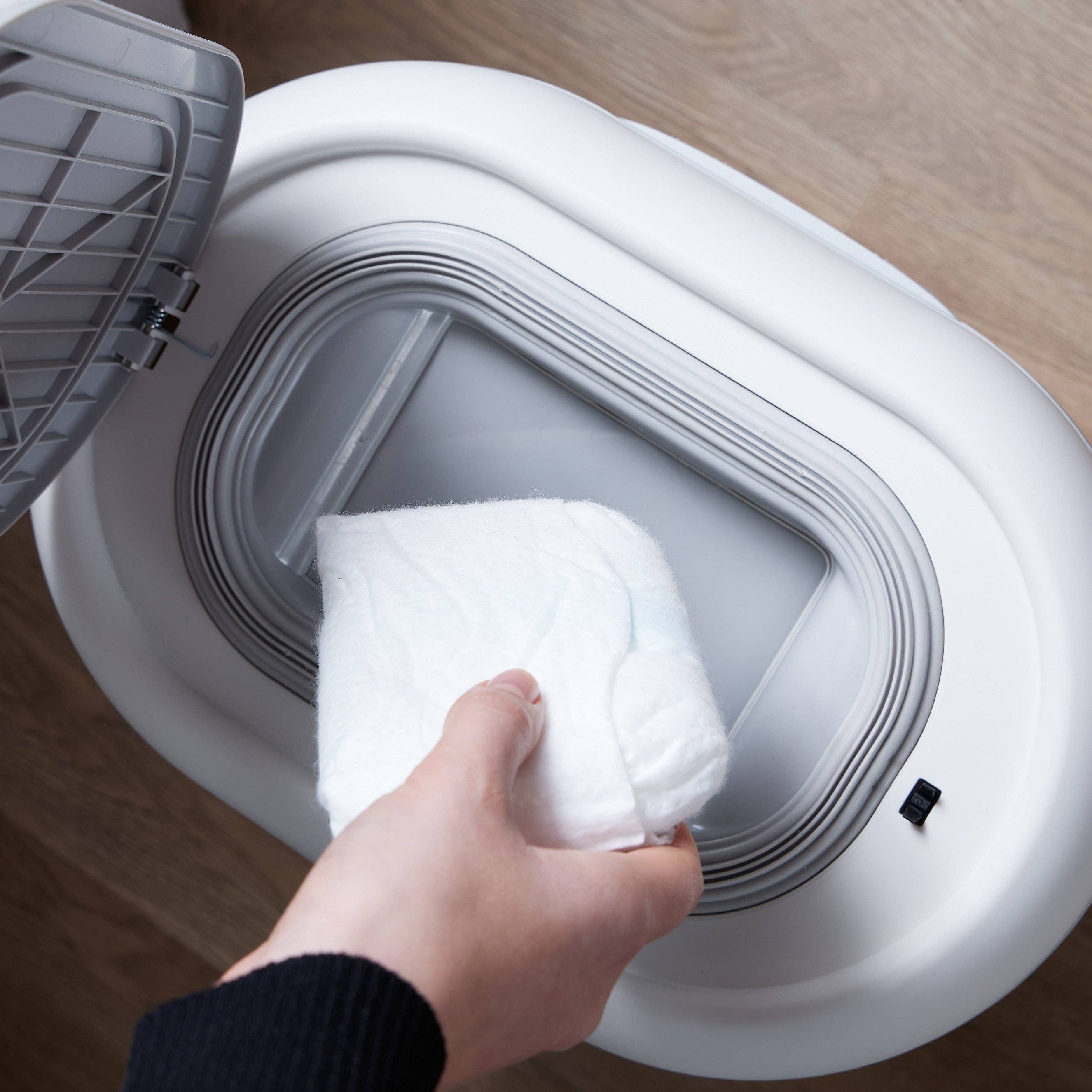 Shnuggle Eco-Touch Nappy Bin, Cassette-Free Nappy Disposal