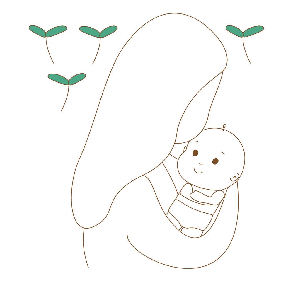Organic Bamboo Mini Nappies - 2-6kg, 32 pcs/bag (size 1)
