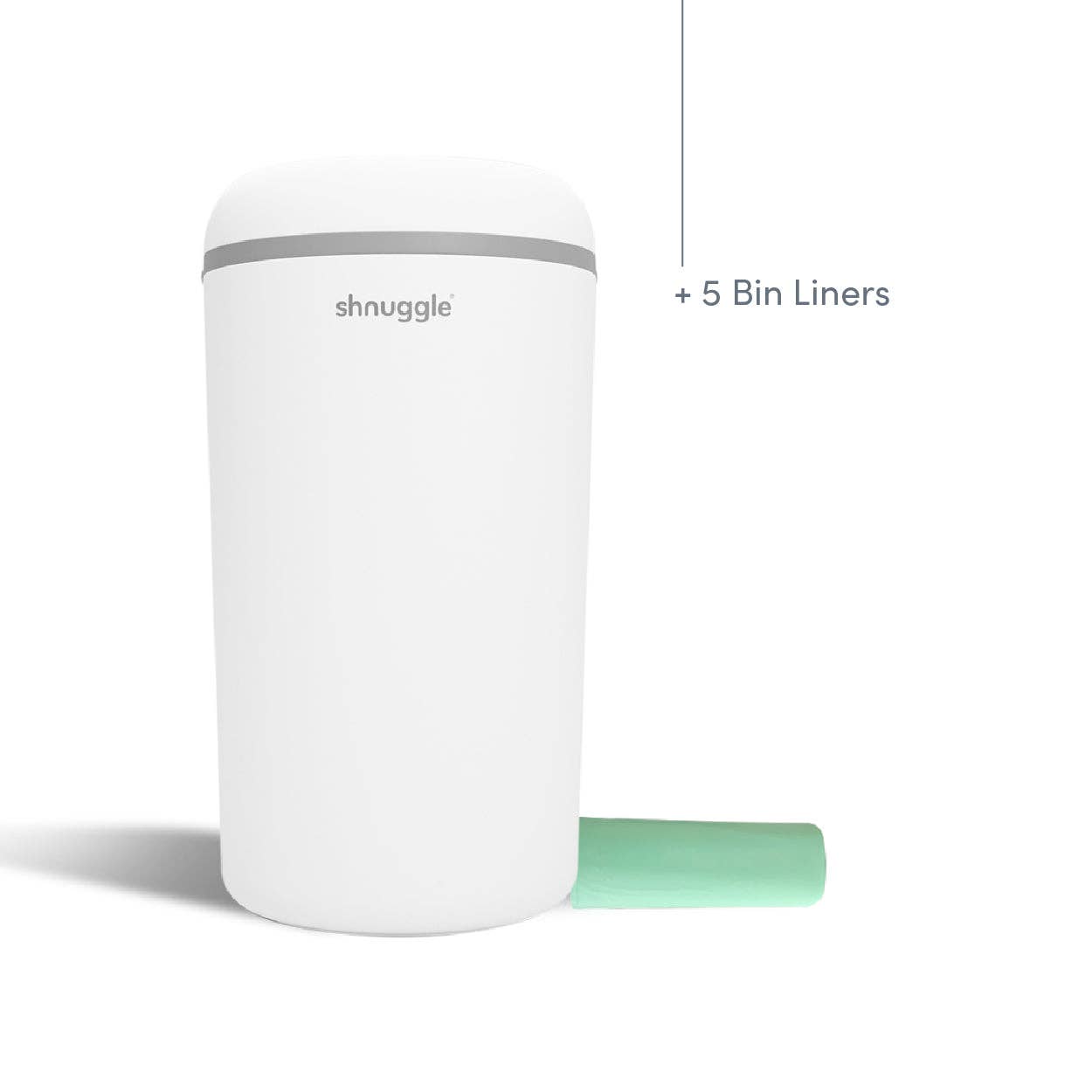 Shnuggle Eco-Touch Nappy Bin, Cassette-Free Nappy Disposal