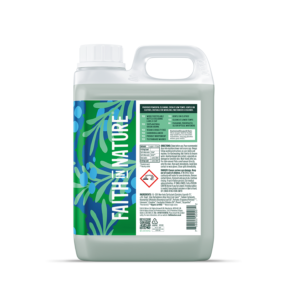 Aloe Vera & Rosemary Laundry Liquid - 2.5L (NOT SUITABLE FOR BABY CLOTHES)