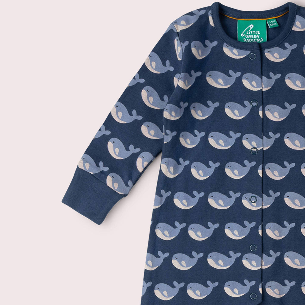 Singing Whales Organic Babygrow