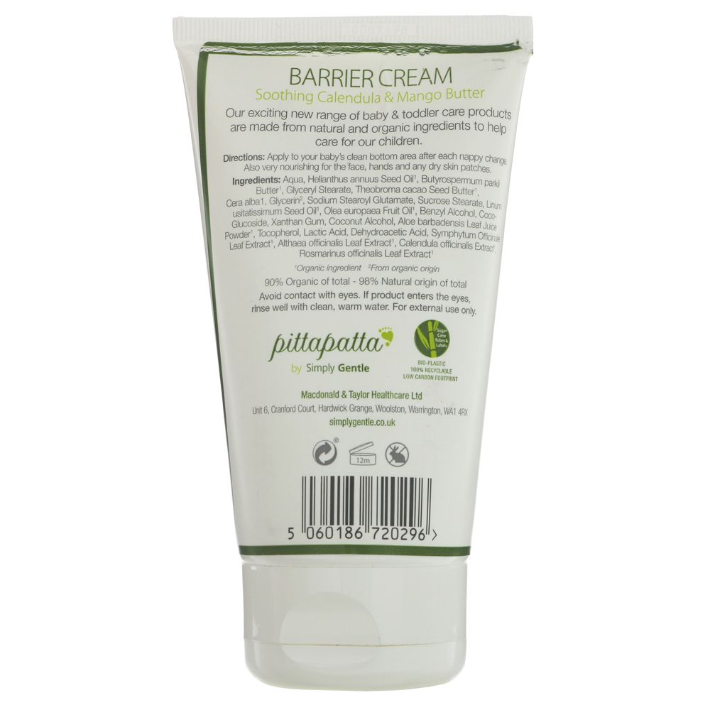Pittapatta Organic Cheeky Barrier Cream - 1 x 150ml