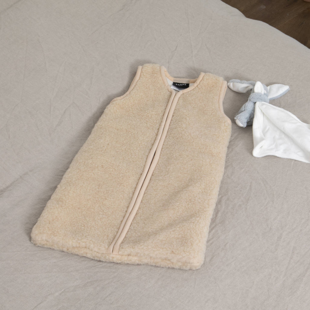 Beige Baby Wool Sleepbag