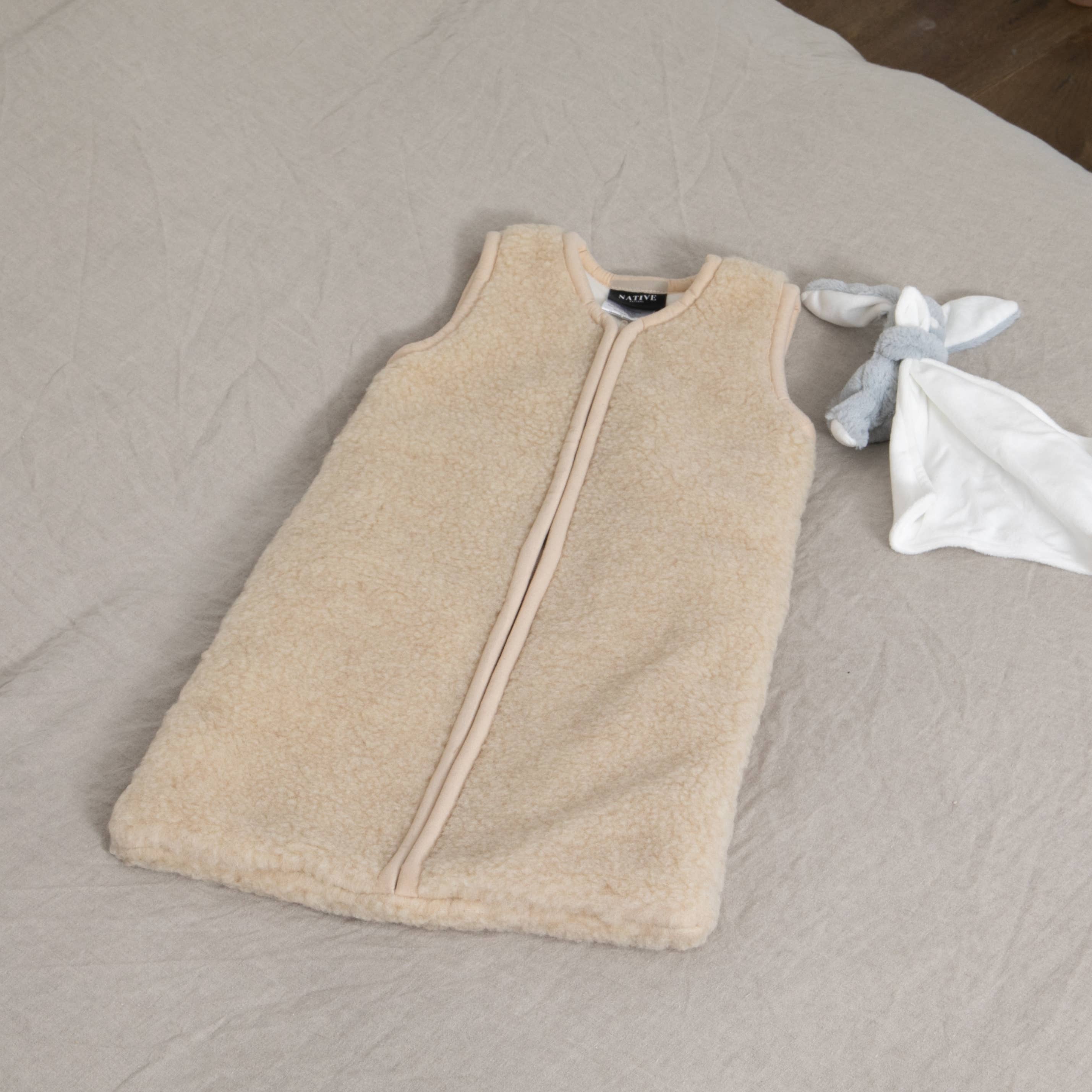 Beige Baby Wool Sleepbag