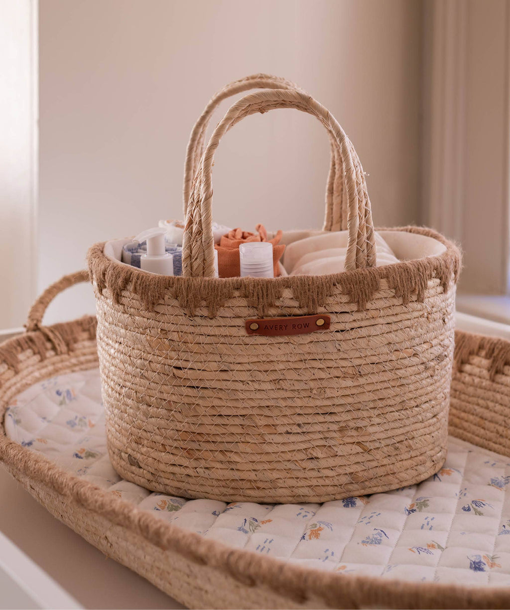 Avery Row Maize Nappy Caddy - Natural