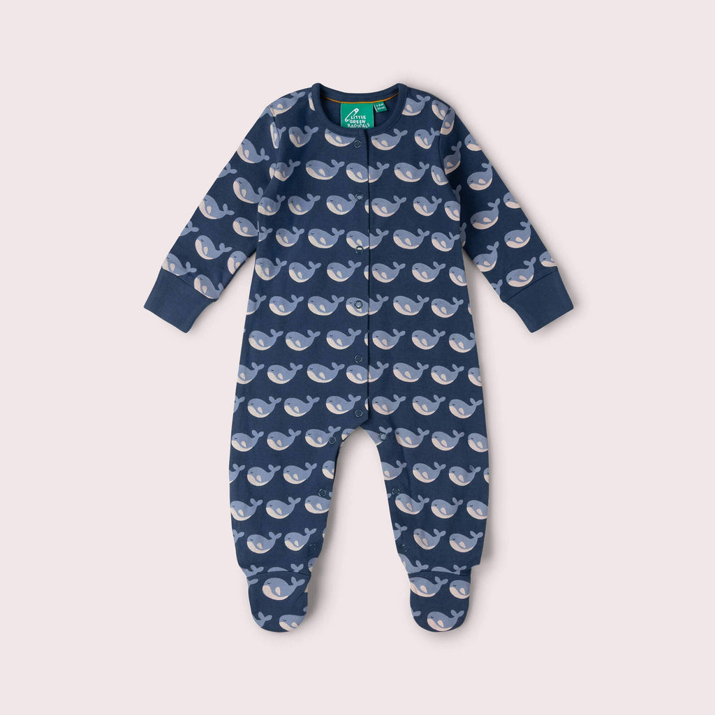 Singing Whales Organic Babygrow