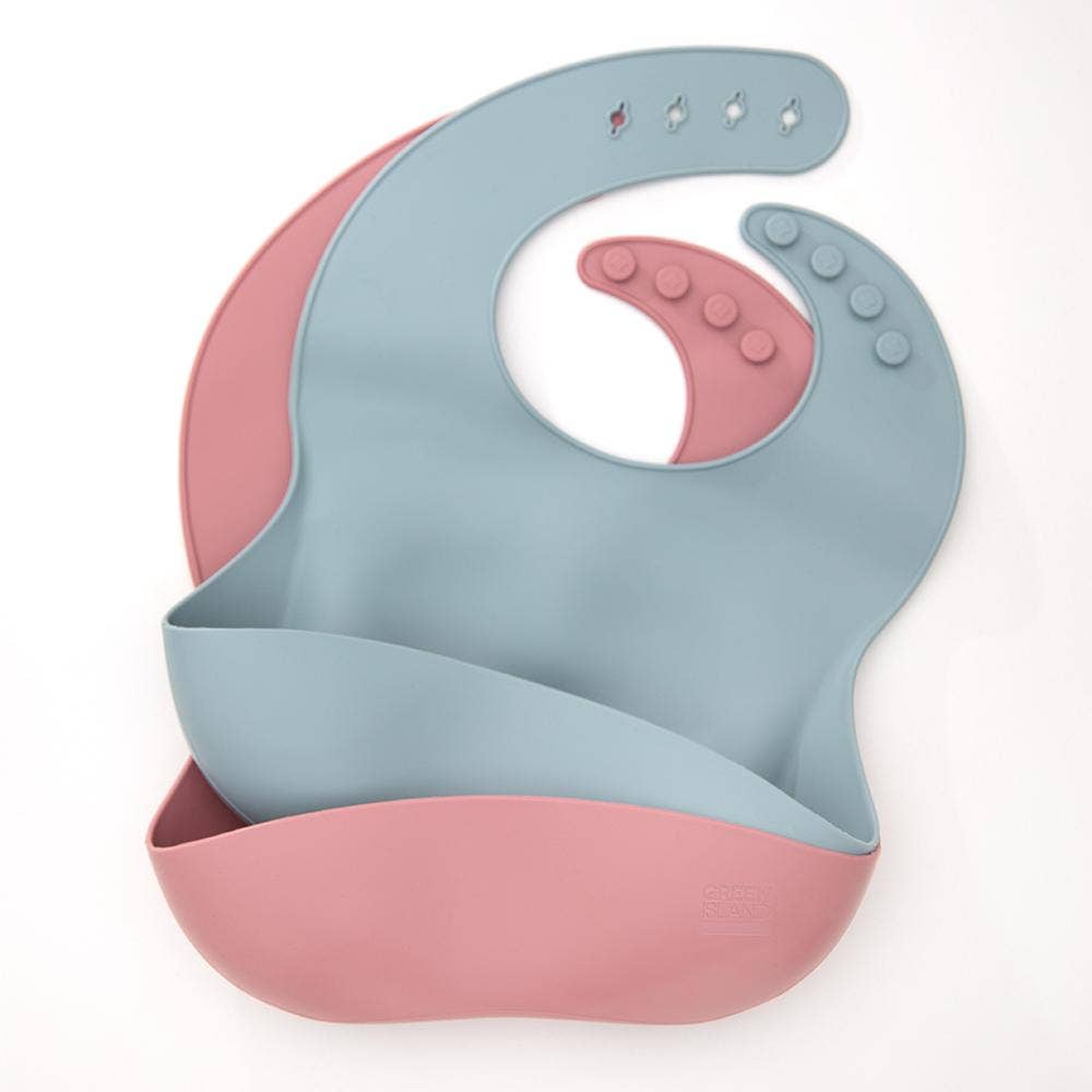 Silicone Baby Bibs Pack of 2