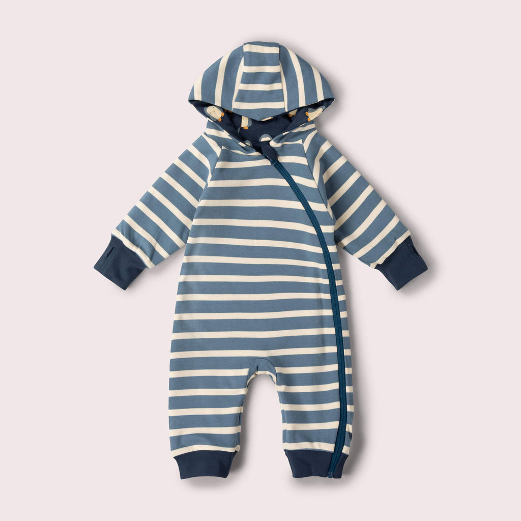 Blue Penguins Hooded Snug Suit