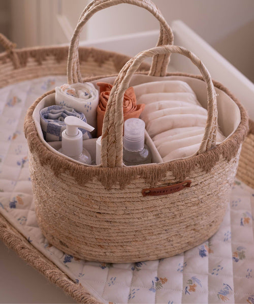 Avery Row Maize Nappy Caddy - Natural
