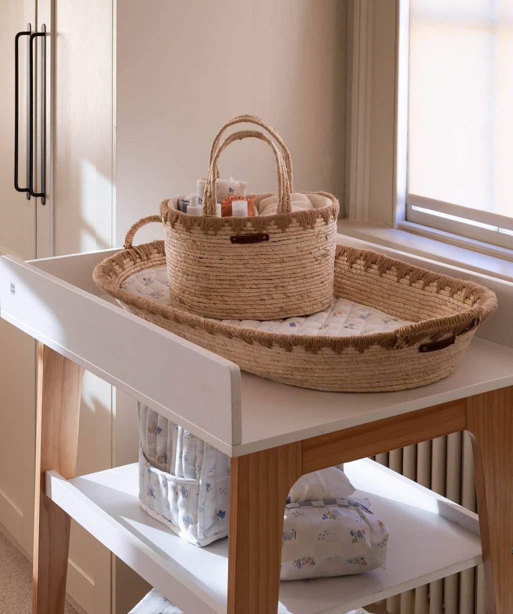Avery Row Maize Changing Basket - Natural