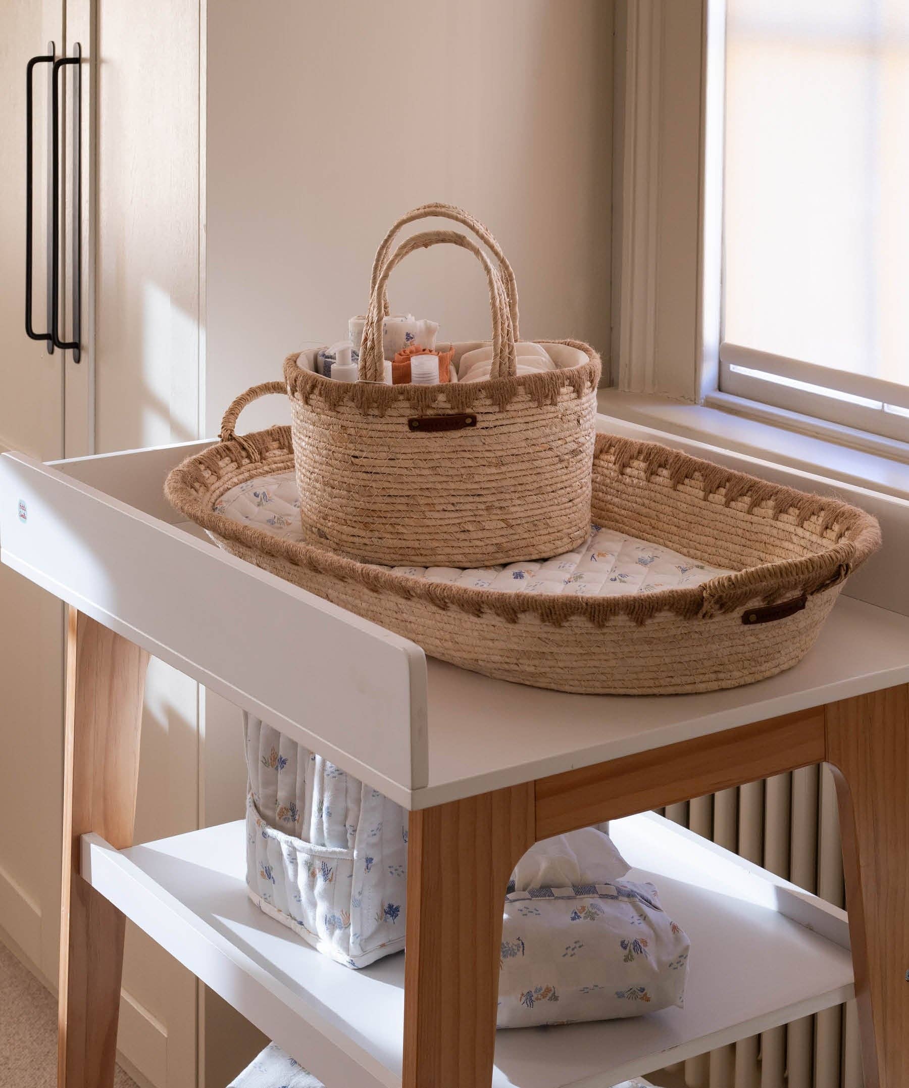Avery Row Maize Changing Basket - Natural