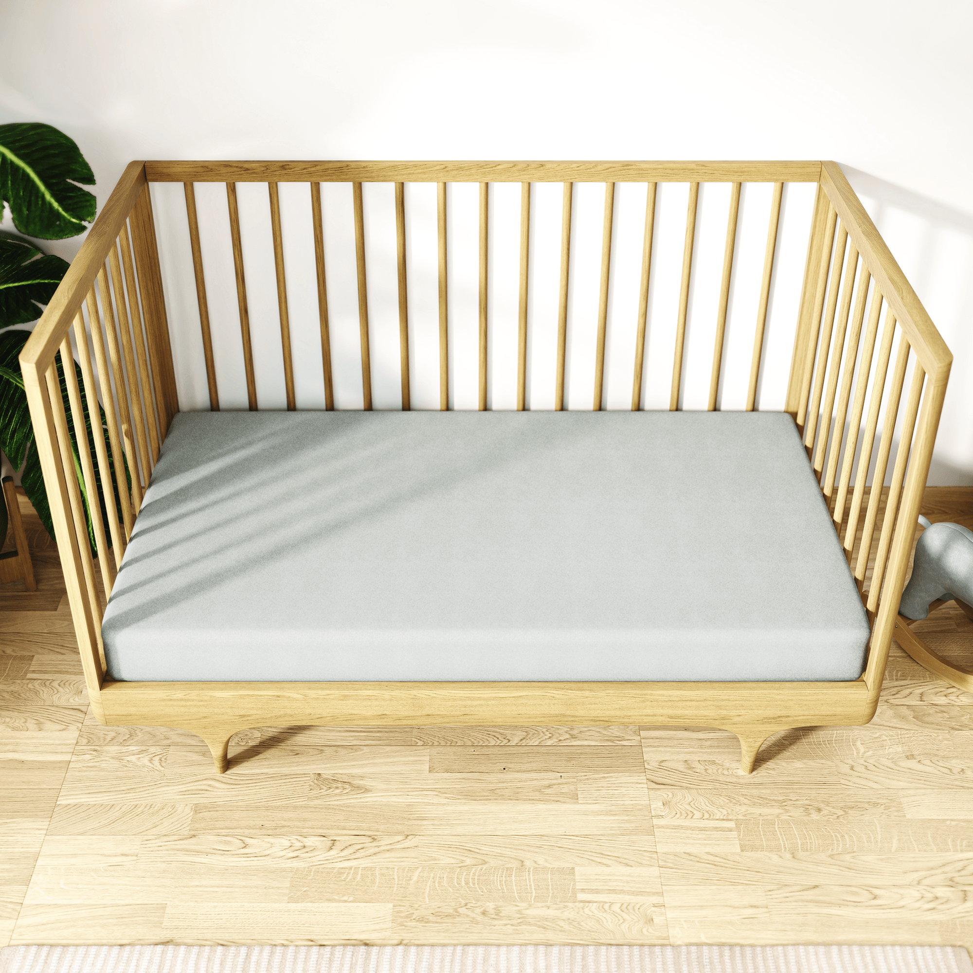 Organic Crib Mattress Waterproof Protector (Natural)