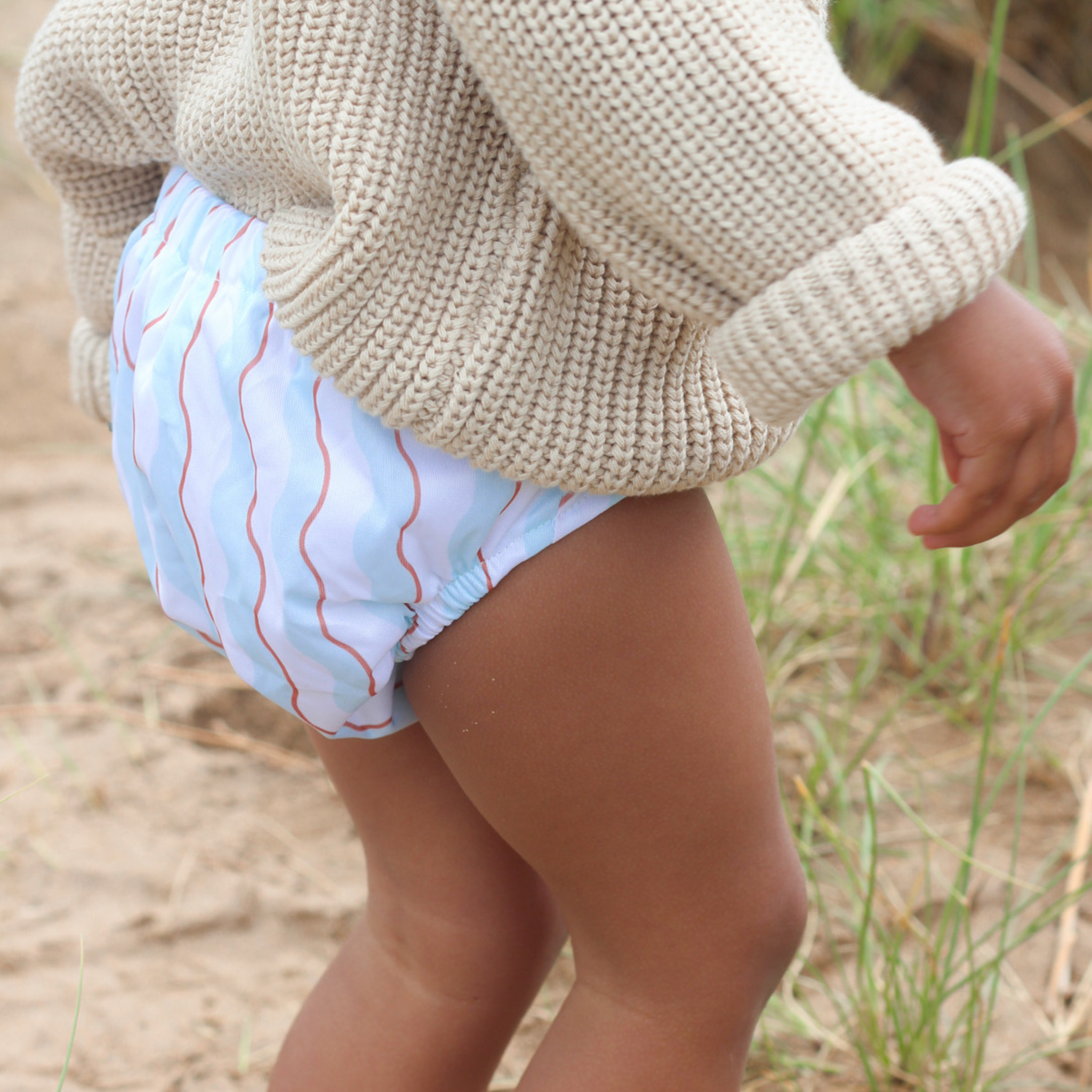 Modern Cloth Nappies One Size Baby to Toddler Reusable Swim Nappies - Wiggle Waves