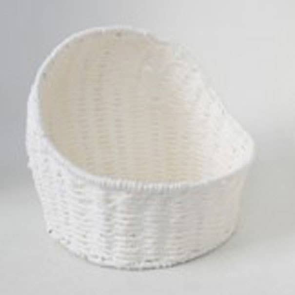 5 x White Bassinet Baskets - New baby gift hampers, storage