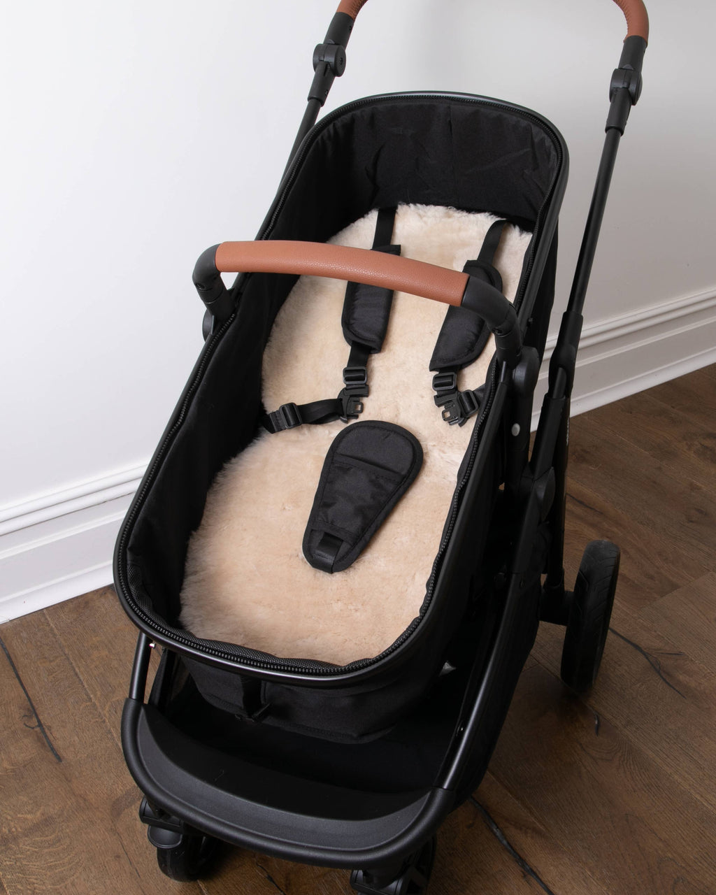 Baby Sheepskin Beige Pram Liner