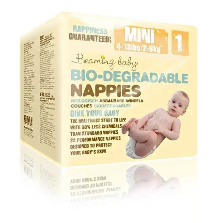 Beaming Baby Mini Nappies - 2-6kg, 22 pcs/bag (size 1)