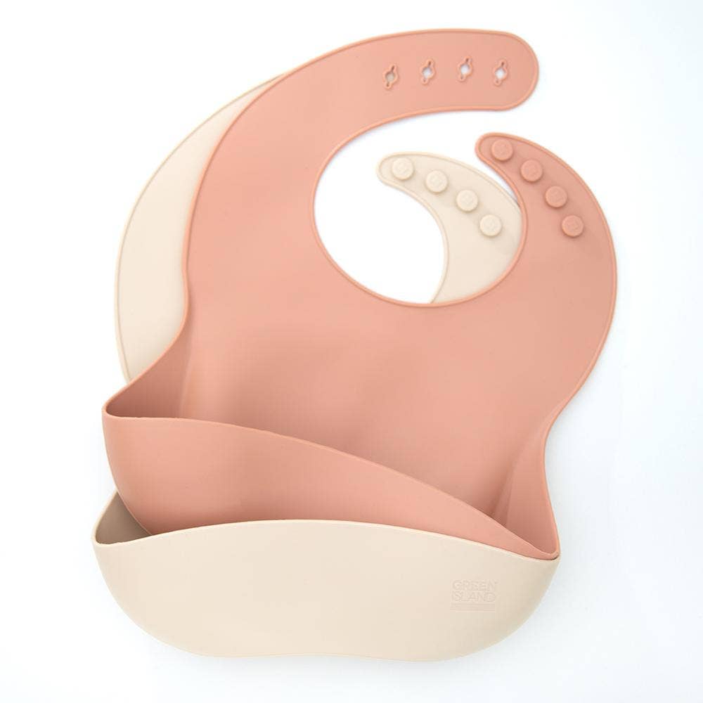 Silicone Baby Bibs Pack of 2