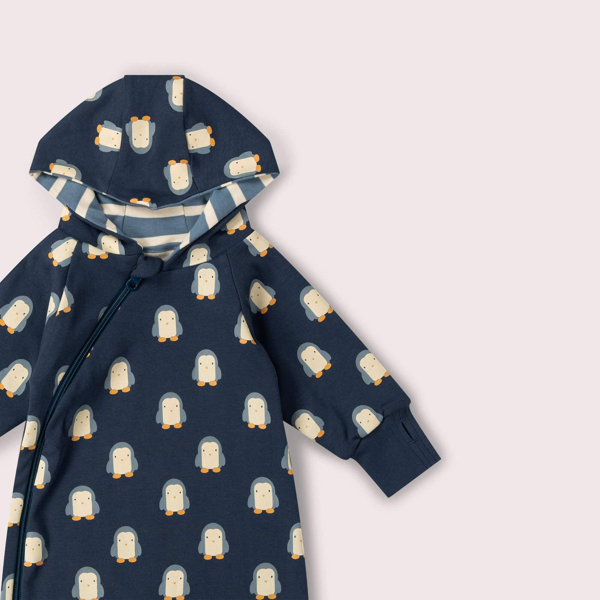 Blue Penguins Hooded Snug Suit