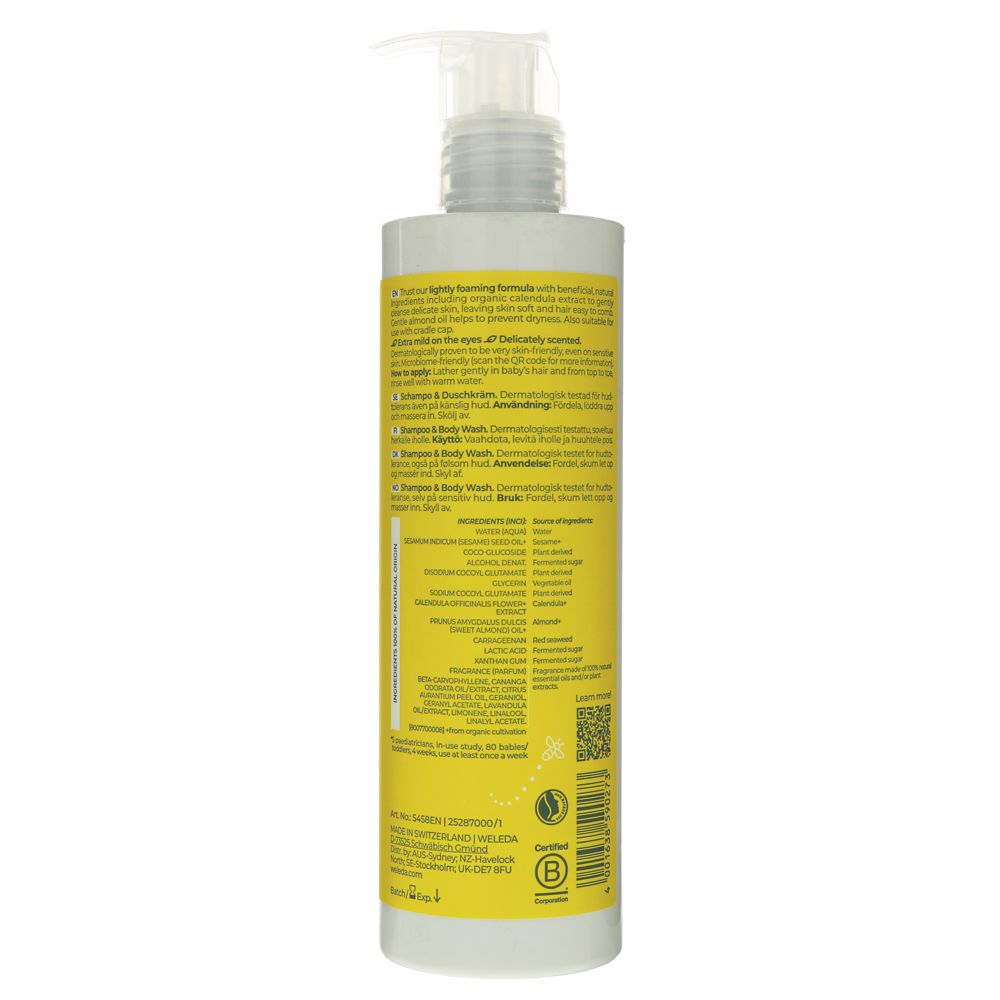 Weleda Calendula Shampoo & Body Wash - 400ml
